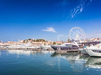 Morning,In,Port,Of,Cannes,With,Luxury,Boats,And,Old
