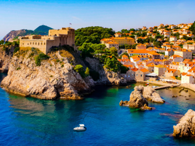 Amazing,View,On,The,Adriatic,Sea,From,The,Fortress,Walls