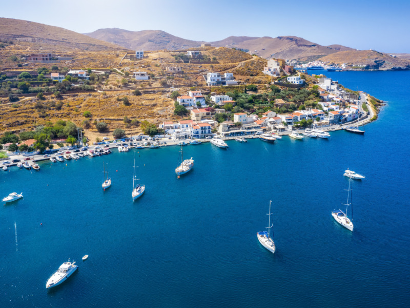 Panoramic,View,Of,The,Small,Village,And,Sailors,Marina,Of